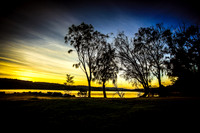 Sunset Lysterfield lake